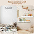 MZJZBN 4-Pack White Scalloped Nursery Shelves for Wall, Floating Book Shelves for Kids Room, Wall Mounted Kids