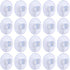 Whaline 20 Packs Clear Suction Cup PVC Plastic Sucker Pads, Heavy Strength for Bathroom