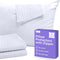 Set of 4 King Size Pillow Protectors with Zipper, 100% Resistant to Stains, Dust & Dirt, Washable Covers