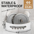 2 Pack LEVERLOC Corner Shower Caddy Suction Cup, shower shelves suction cup, Basket Powerful Bathroom, Waterproof