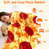 285 90 inches) CASOFU Pizza Blanket, Queen Size Cute Large White Elephant Gifts for Adults Women Men Teens Kids, GSM