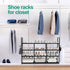 4 Closet 20-26 Tier Shoe Rack, Shoe Organiser, Metal Shoe Rack, Shoe Rack, Entryway Shoe Rack, Holds Pairs of Shoes