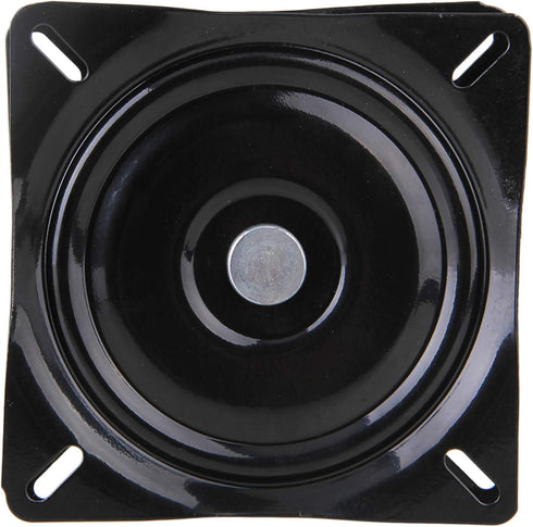 BQLZR 6 inch A3 Steel Plate Black Ball Bearing Square Swivel Turntable, Chair Swivel for Bar Stool Chair