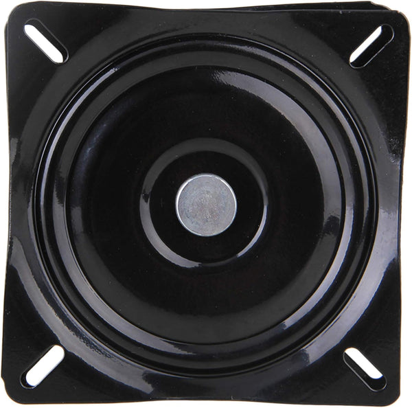 BQLZR 6 inch A3 Steel Plate Black Ball Bearing Square Swivel Turntable, Chair Swivel for Bar Stool Chair