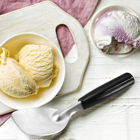 i Kito Frozen Heavy Duty Ice Cream Spade Scoop with Non-Slip Handle - Stainless Steel Ice Cream Spoon Paddle Perfect