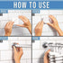 XL Adhesive Shower Rod Holder | Heavy Duty Tension Rod Holder | Waterproof, No Drilling | 2 Pack | Rod Not Included