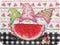 Summer Gnomes Dish Drying Mat 18x24 Inch, Watermelon Fruit Buffalo Plaid Absorbent Kitchen Dry Mats for Sink