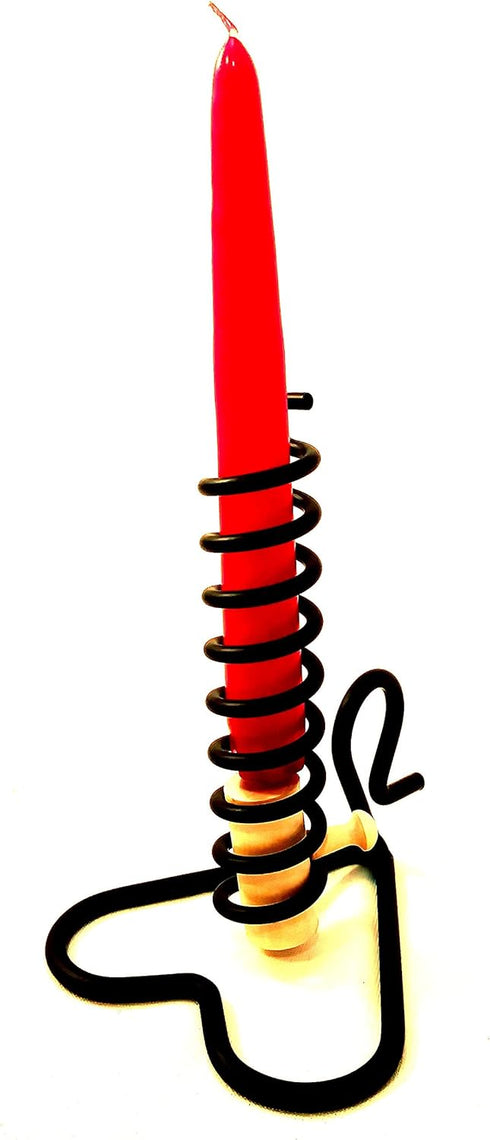 Wrought Iron Courting Candle Holder, Hand Made by Amish Craftsmen