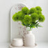 Uieke 10 Pcs Dandelion Artificial Flowers, Fake Plants Bouquet for Home Decoration, Wedding Decor, Green