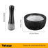 Set, 100% 6.3 Inch 16 oz Mortar(2 Velaze Large Mortar and Pestle Granite, Natural Unpolished, Herb Crusher, Spice