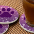 Pznen 2 Pack Accessories,Set 2 Big Dog Paw Coasters for Drinks Little Animal Puppy Cat Kitten Paws Print Design