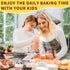 Baking Parchment Paper Side Liners for Round Cake Pans, Non Stick Pan Lining Paper 3.15in x 164ft, Pre-cut Heat