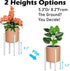 10"-16" 1 Pack) Heavy Plant Stand for Plant Pot Indoor Outdoor Corner, Adjustable Metal Heavy Duty for Large Pot (White