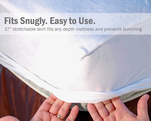 Stuff4Tots 4 39"x80" Waterproof Mattress Cover (Twin XL), Perfect Hospital Bed Protector, Layer Protection, Super Soft