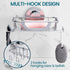 TAILI Soap Dish Holder with Hooks, Bar Soap Tray Saver Suction Cup with Razor Holder for Shower Wall, Rustproof