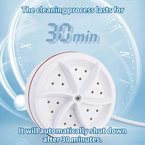 Mini Washing Machine - Portable Washer for College Rooms, Travel, Home, Apartment - Small Turbine Washer with USB