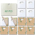 60 PCS Vertical Blind Repair Tabs Kit, Clear Fixer for Vertical Blinds Snap in Replacement Slats