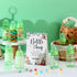 TrelaCo Bottle Chug Baby Shower Game Sign, 20 Pcs Baby Bottles Shower Favor, Plastic Greenery Flowers Bear Elephant