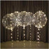 Lightsfever Warm White LED Balloons with Batteries - Clear Transparent for Helium or Air, Wedding Proposal, Birthday