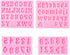 Silicone Fondant Molds for Baking Desserts, 0-9 Numbers and 26 Letters Molds, Chocolate Molds (4 Pack)