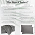 YIYEA King Pillow Cases Set of 4, Ultra Soft 1800TC Hotel Quality Double Brushed Microfiber Embroidered Pillowcases,
