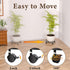 KOOKASHOP 2-Pack 360 10.24" Plant Caddy with Wheels - Plant Stand with Wheels, Lockable Plant Rollers Plant Dolly