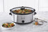 Crock-Pot 7 Quart Oval Manual Slow Cooker, Stainless Steel (SCV700-S-BR), Versatile Cookware for Families