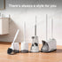 3 Pack Set Lefree Silicone Toilet Brush,Rubber Toilet Bowl Brush and Holder with Ventilated Holder, Toilet Cleaner