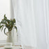 HLC.ME White Sheer Voile Window Curtain Panels, Set of 2, 54 x 45 inches for Small Windows