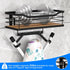 Ironing Board Holder Wall Mount, Laundry Room Organization with Large Storage Basket and Removable Hooks
