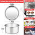 TeamFar 4 Inch Cake Pan Set - 6 Pcs Layer Baking Round Cake Pans, Stainless Steel, Healthy & Sturdy