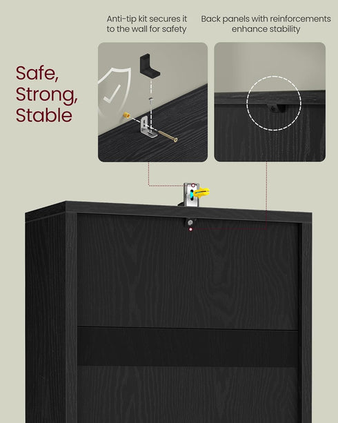 2-Tier 9.4 11.8 25.2 Inches, ULBC432B01 VASAGLE Custos Collection - Bookshelf, Bookcase, Book Shelf, Open Storage