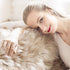 Ashler Faux Fur Rug, Fluffy Shaggy Area Rug, Ultra Soft 2 x 2.9 Feet Rectangle Beige Fuzzy Rug, Machine Washable Shag