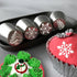 4 PCS Christmas Pastry Icing Piping Nozzles, Stainless Steel Russian Piping Tips Set