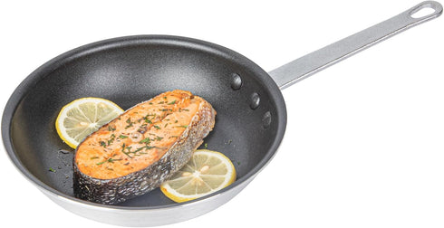 Restaurantware-Met Lux 9 Inch No-Stick Fry Pan, Induction-Ready Black Aluminum Cooking Skillet