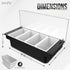 4-1 12 12 Esatto Bar Products Condiment Holder for Serving Container Chilled Garnish Tray with Lid for Bar Caddy, Pint