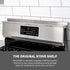 30" StoveShelf Length Stainless Steel Finish Magnetic Shelf for Kitchen Stove - Kitchen Storage Solution with Zero
