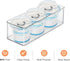 4 PACK Heyuzb Freezer Organizer Bins Clear Stackable Storage Bins for Fridge Organization and Storage