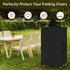 QYILUARE Folding Chair Cover,Water Resistant Folding Chairs Storage Bag with Handles for Metal,Plastic and Wood
