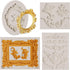 Baroque Silicone Fondant Frame Mold, Photo Cake Mold for Baking Wedding Birthday Party, Cupcake Toppers, Curlicues