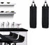 Sulimy Mesh Garbage Bag Holder Dispensers, 2pcs Folding Trash Bags Organizers with 2 Hooks for Home Kitchen, Black
