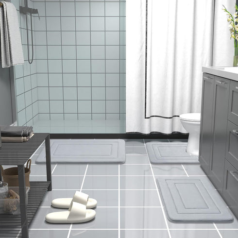 Arotive 24x16 Memory Foam Bathroom Rug Mat - Ultra Soft and Absorbent Bath Mat for Bathroom Floor