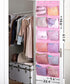12 Closet KIMBORA Large Mesh Pockets Over the Door Shoe Organizer for Hanging Shoe Rack for Door Sneaker Hanger Boot