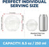 20 Pack 8.5oz Disposable Parfait Dessert Cups with Dome Lids & Black Sporks - Clear Parfait Cups for yogurt, Fruit