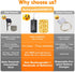 66ft 200 HXWEIYE Rechargeable Fairy Lights with Remote, LED Twinkle Lights with DIY Timer & Light Sensor, Waterproof
