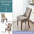 2 Pack TOPCHANCES Wingback Side Chair Cover,Stretch Stripes Rhombic Geometric Wingback Chair Covers Slipcover Banquet