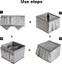 VERONLY Adjustable Cosmetic Storage Bins, Makeup Organizer and Drawer Divider Set of 3 for Bathroom (Grey)