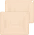 Smithcraft Beige Silicone Trivets, Hot Pads for Kitchen, Rectangular Silicone Pot Holders, Set of 2
