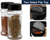 6 3 Oz TUZAZO Pcs Spice Bottles Plastic Seasoning Containers, Clear Plastic Spice Jars with Shaker Lids Empty for Spice