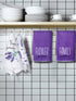 Bencailor 4 Pcs Sunflower Kitchen Towels Decorative Dish Towels Funny Hand Towel Absorbent Kitchen Cloths Buffalo Plaid Tea Towels Housewarming Gifts 16 x 24 Inch (Purple,Lavender) by Bencailor